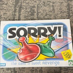 Hasbro Sorry! Game with Red and Green Pieces